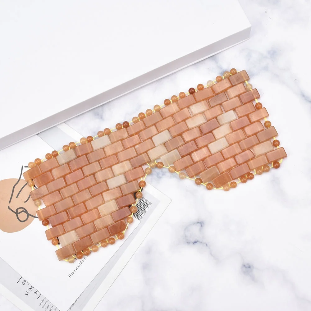 High Quality Jade Sleep Mask & Blindfold Jade Eye Mask Anti-Aging Hot and Cold Using Eye Mask