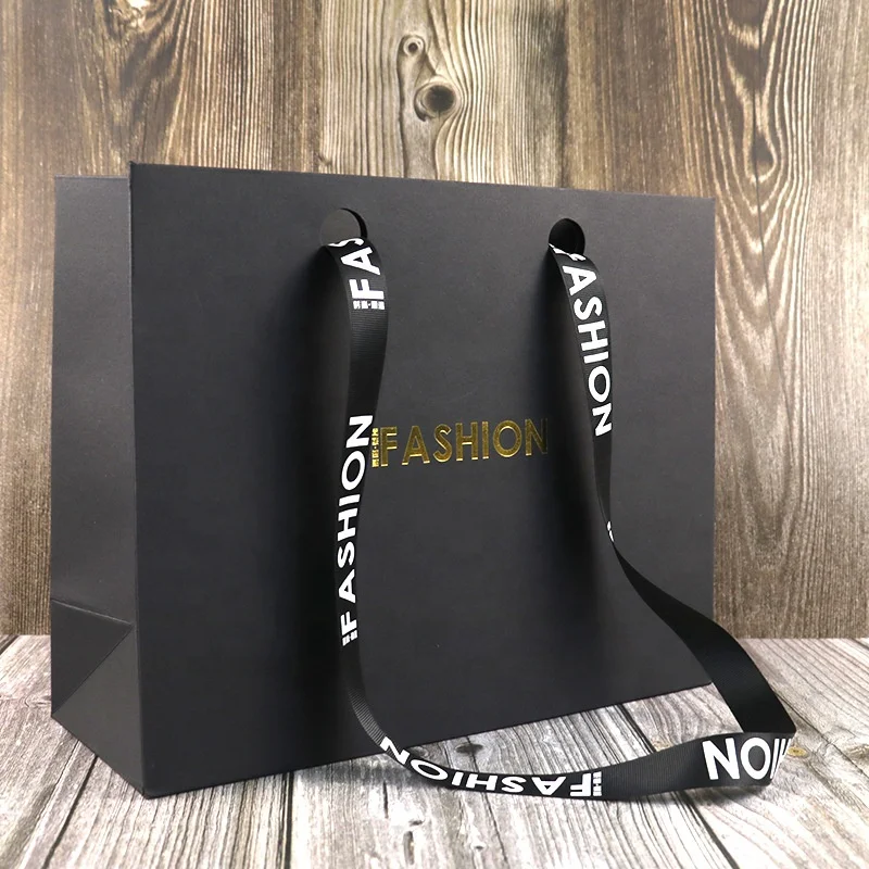 Оранжевый Подарочный тоут для покупок бумажный пакет роскошных