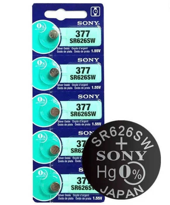 good price and cheap delivery 1.55V Silver Oxide SR626SW 377 Button Battery Watch Battery For Sony