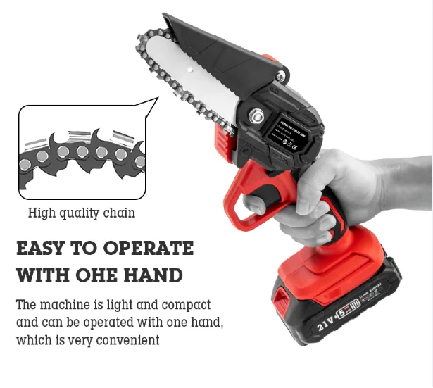 LUTOOL LT-108 cordless Garden electric  Chain Saw Machine