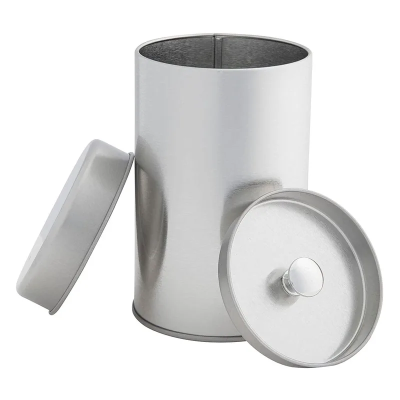 China suppliers word famous clear tin can round cylinder with plain body food grade decoration easy open top can