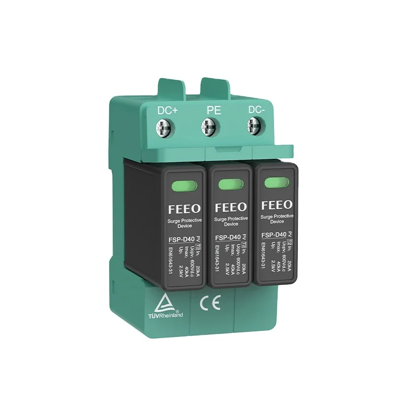 Feeo  Good Quality Surge 3P DC SPD Type c surge protector Surge Protection Device Protector