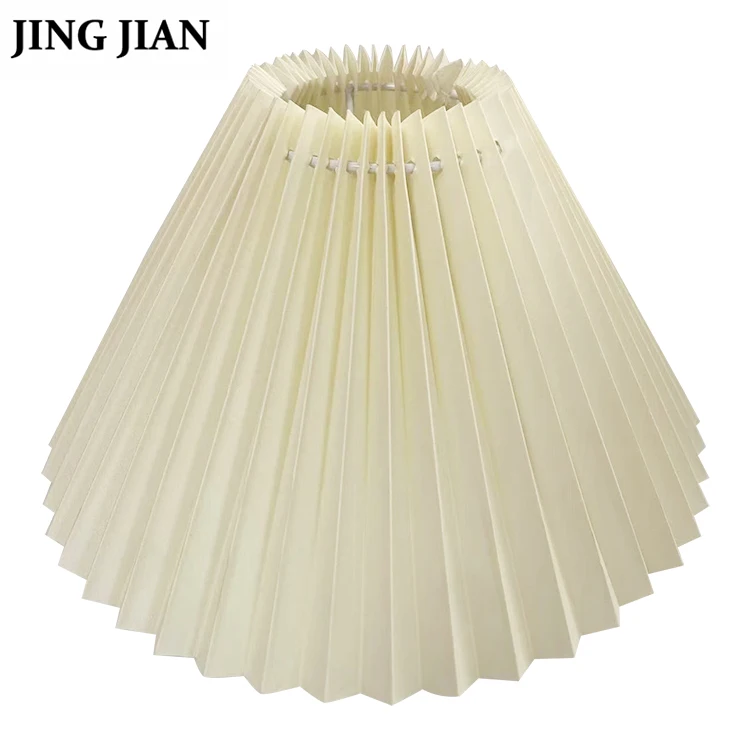 High Quality Creative Design Fabric Bedside Nightlight Decoration Pleated Lamp Shade Lampshade For Table Floor Lamp