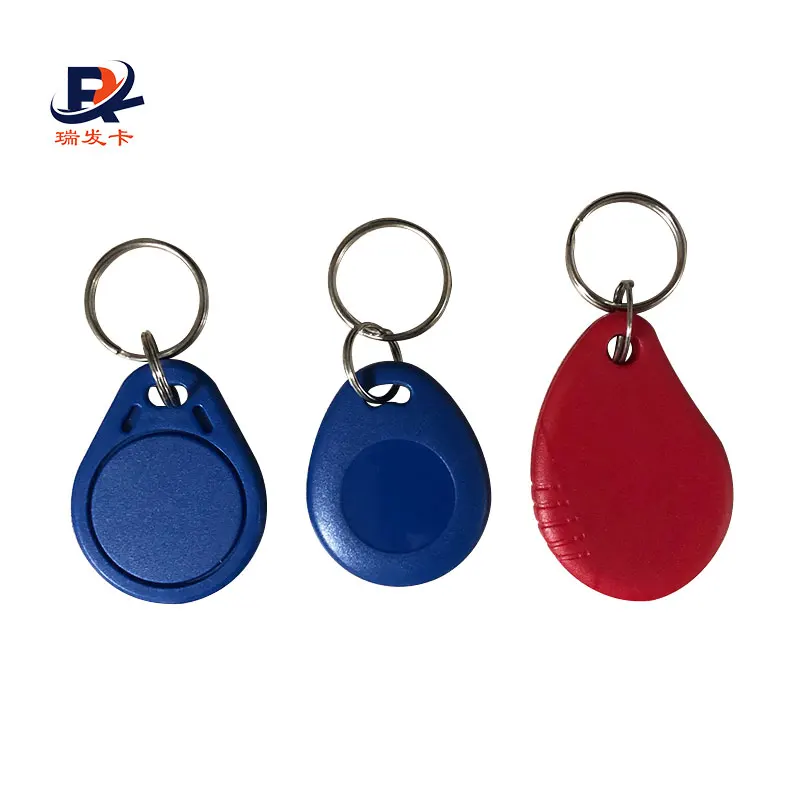 High security EV1 2K/4K/8K abs RFID Overmolded Key Fob with laser