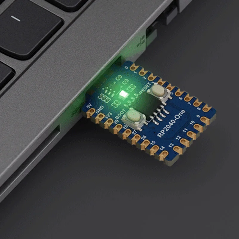 RP2040-One Raspberry Pi Microcontroller Board Python 4MP Flash Type-A Processor for Raspberry Pi SMD Applications