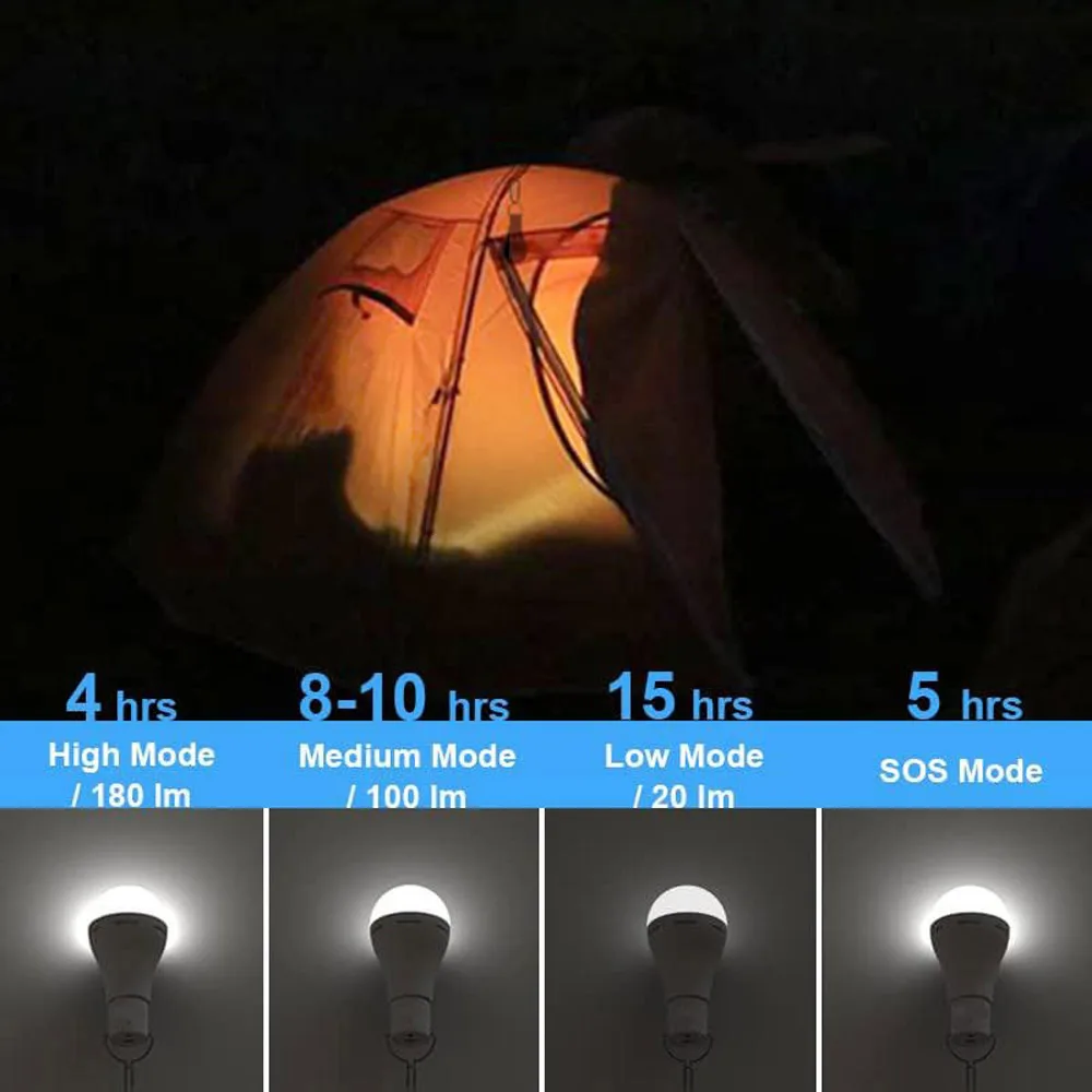ABS+PC 7W/9W USB charge DC5-6V rechargeable bulb with remote control outdoor emergency bulb Poultry growing bulb
