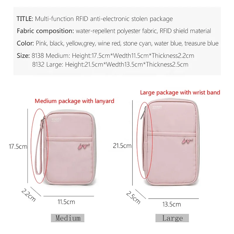 Wholesale Custom Logo Family Travel Document Organizer Rfid Passport Holder