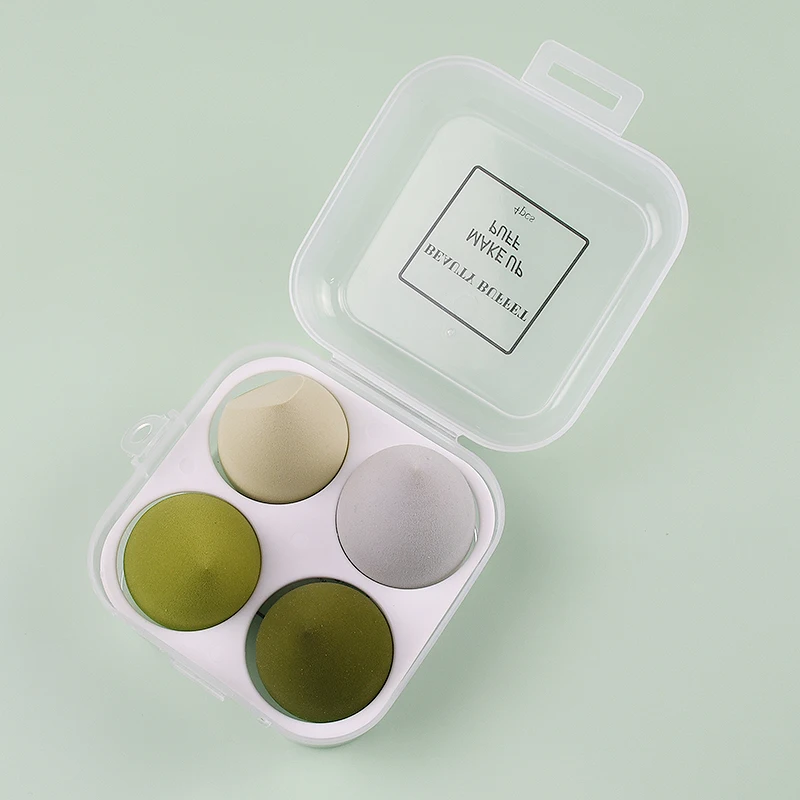 Amazon Hot sales 4pcs Latex Free Beauty Facial Foundation Makeup Sponge Blender