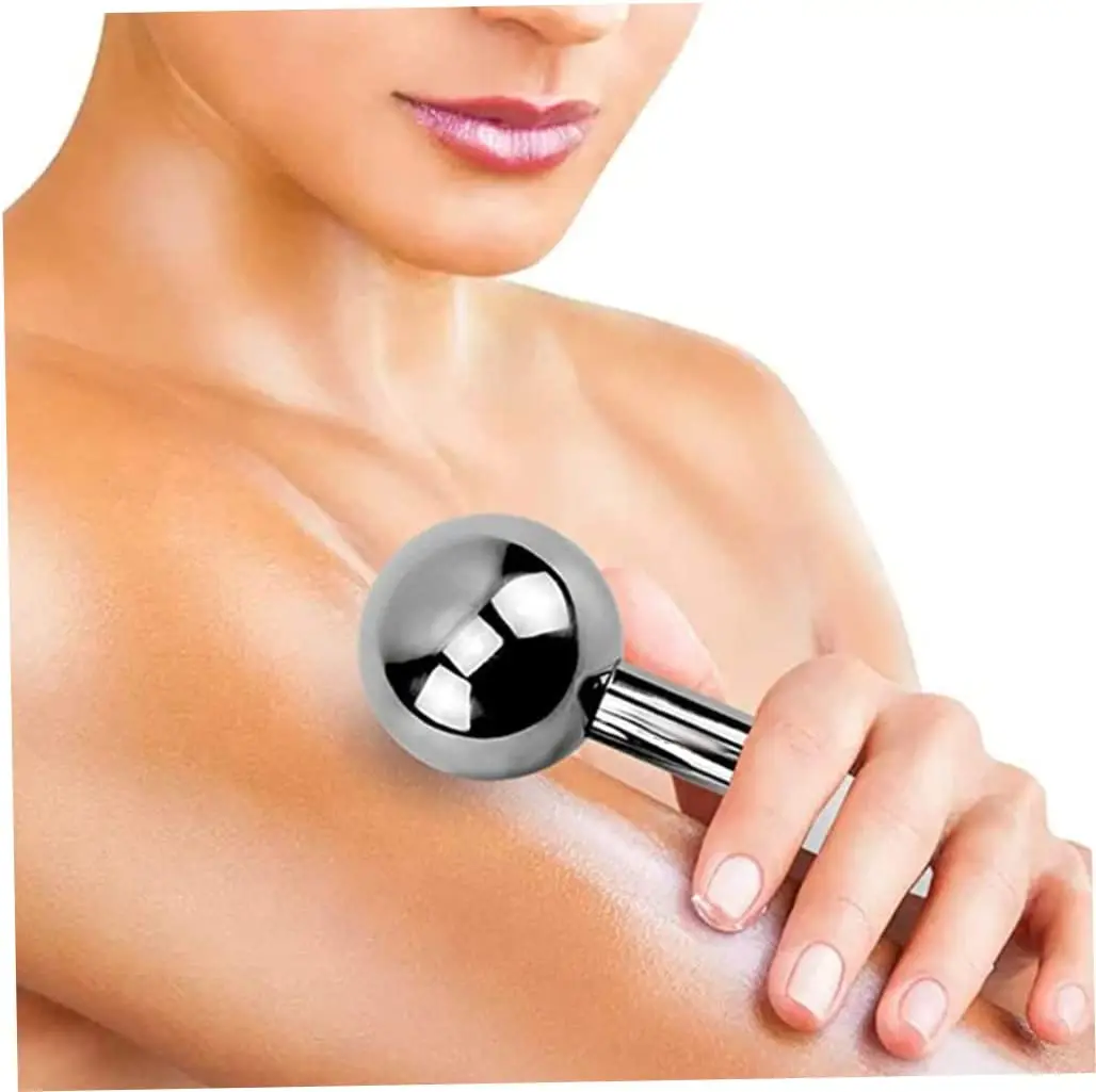 Facial Metal Ice Globes Face Massager Beauty Stainless Steel Ice Ball For Face And Skin care