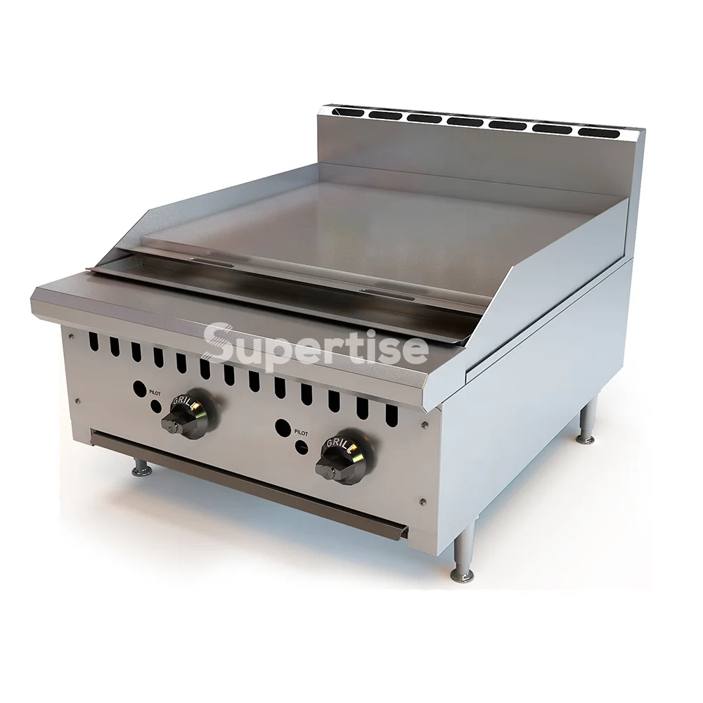 Supertise Hotel Restaurant Kitchen Equipment Stainless Steel Mini Griddle/ Table Top Electric Flat Plate Griddle
