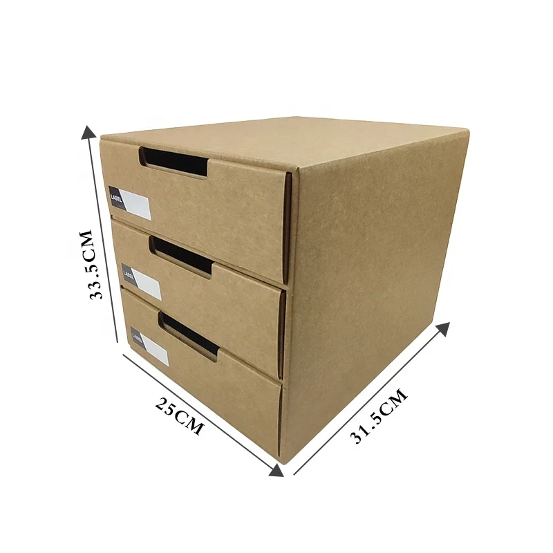 Paper Drawer Storage Box Desktop A4 Letter Size File Holder Classification Magazine Holder Organizer