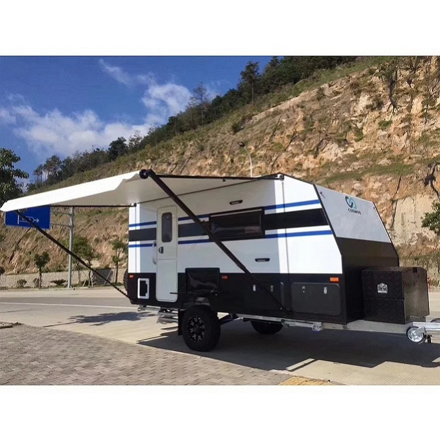 Awnlux Caravan Accessories Manual Retractable Folding Overland Camper Trailer Side Awning Canopy tents Outdoor for Patio
