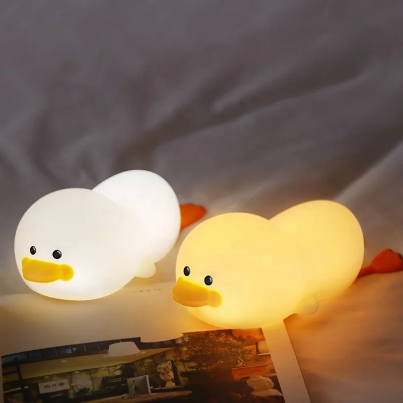 Custom Birthday Novelty Gift Cute Changing LED Touch USB Lamp Children Silicone colors cordless rechargeable bedroom night light
