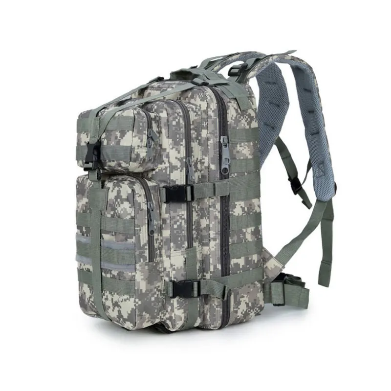 JSH Outdoor Sports 30L Waterproof Tactical Backpack High Quality 600D Camouflage Multifunctional 3P Camping Bag