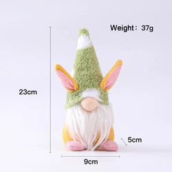 B052A Party Ornament Kids Toys Bunny Plush Dwarf Faceless Doll Gifts Rabbit Home Easter Gnome Decorations