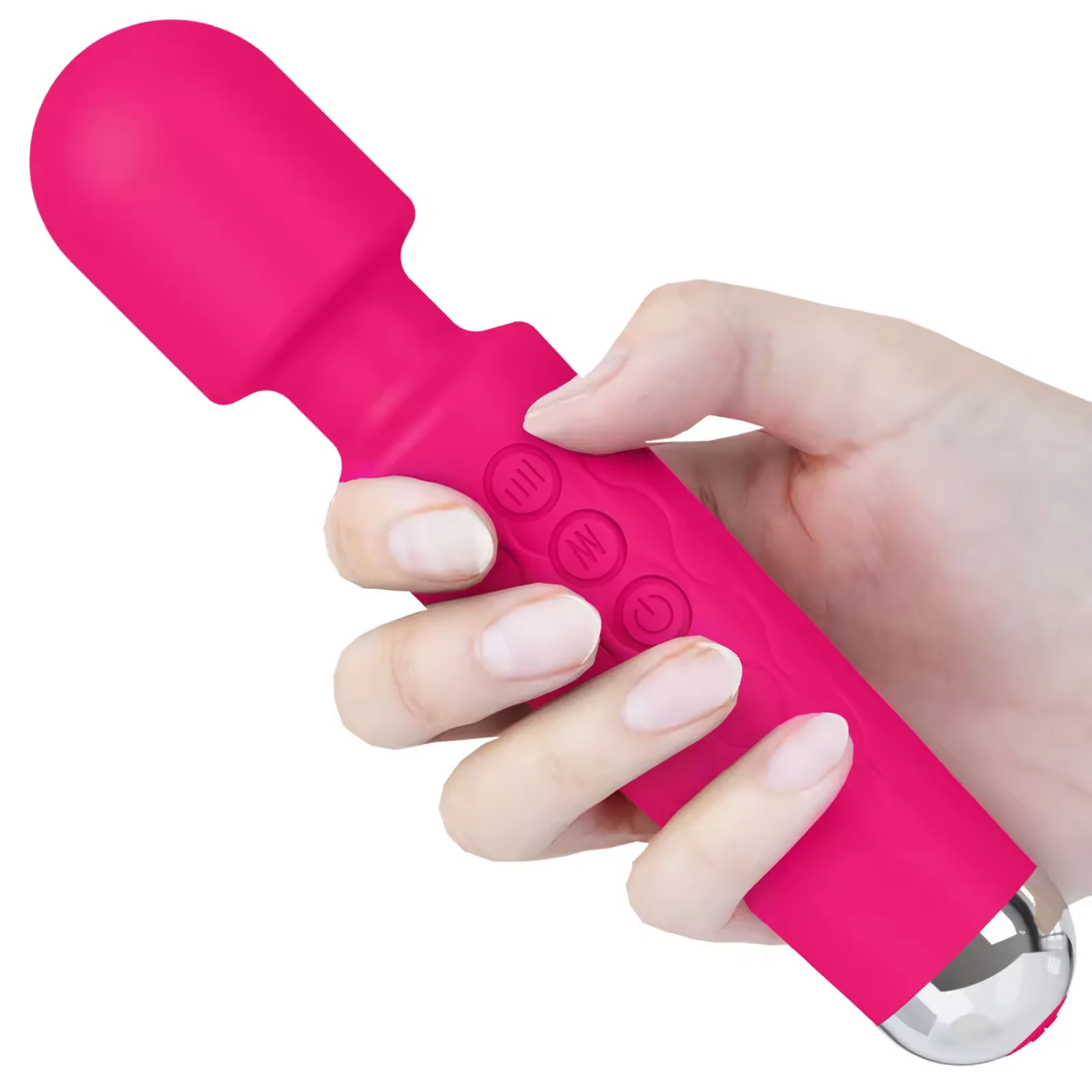 Hot Silicone USB Powerful Handheld AV Magic Wand Men Women Vibrators Wireless Massager