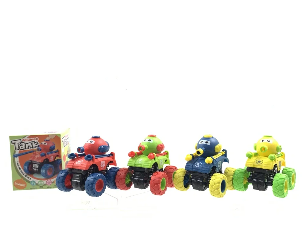 New Arrival Products of  Tank Dual Inertia Stunt off-Road Car With Plastic Press To Launch The Missile Toys For Kids