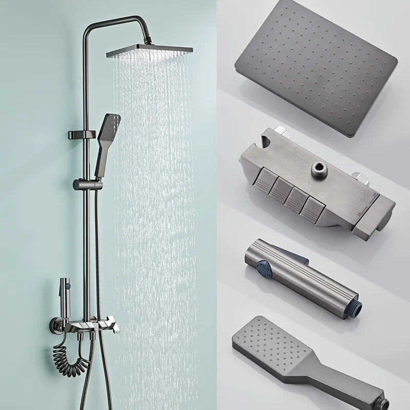 Bathroom Accessories Quality Men Shower Set Luxury Saving High Pressure Rainfall Kitchen Portable Purifying Shower Head