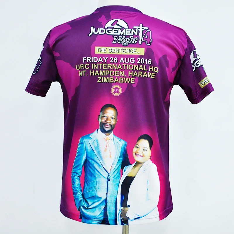 Uganda election clothes polyester cotton election shirt round collar loose custom low price disposable T-shirt wholesale