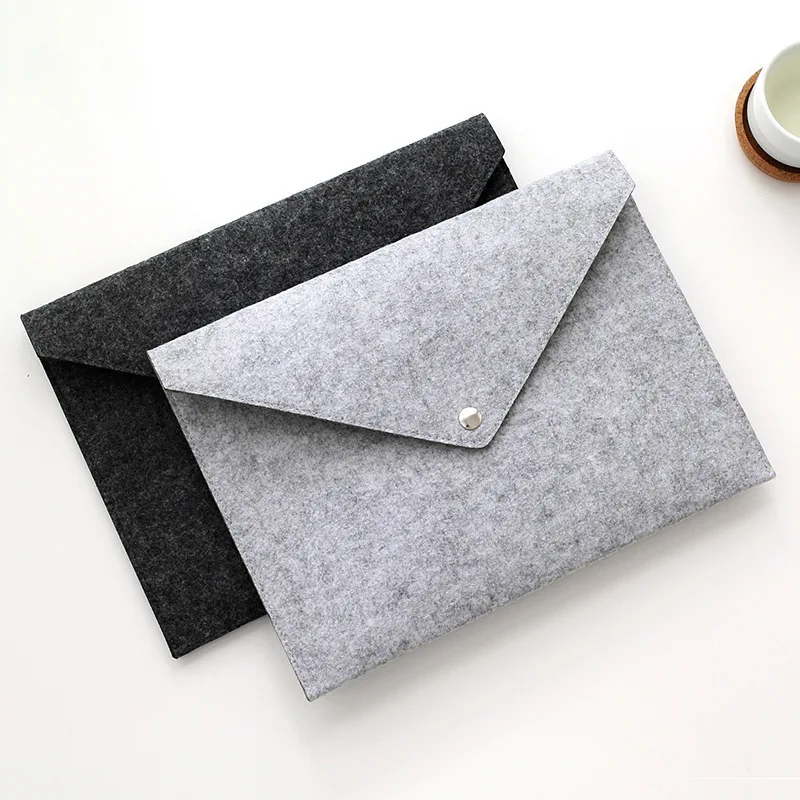 In stock high quality factory wholesale eco friendly felt clutch hand bag