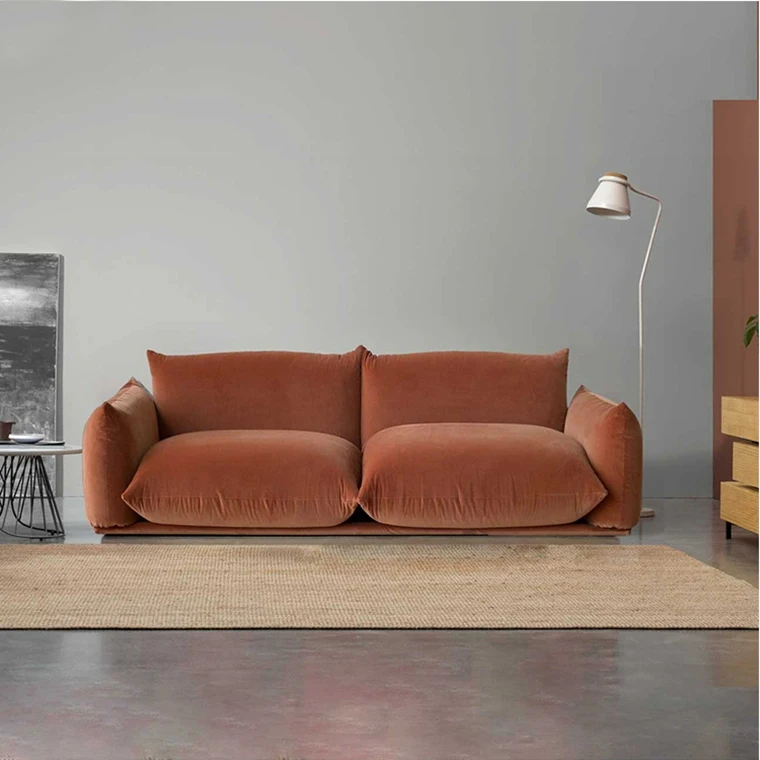 Italian Luxury Sofa Set Furniture Modern Soft Fabric Sofa Living Room Elegant Couch