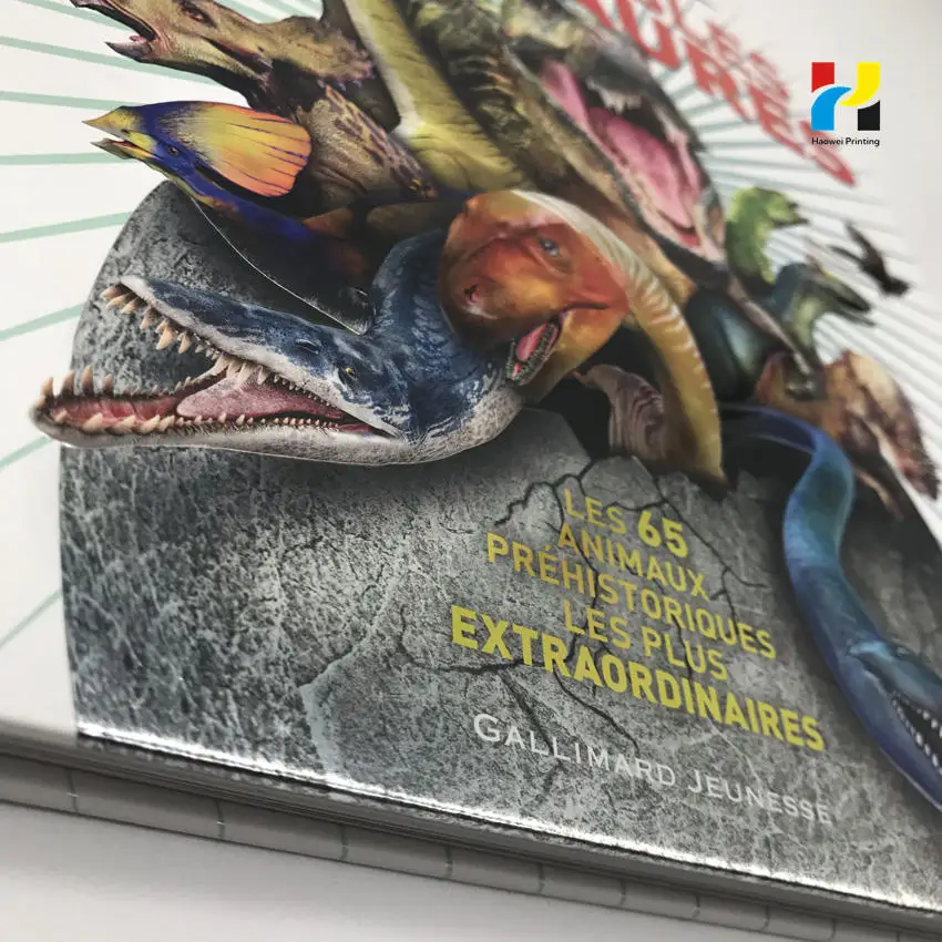 Заводская пользовательская 3D-книга для детей книга рисования картонная печать обучающие книги в твердом переплете