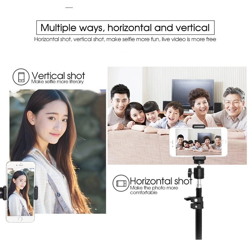
Universal Portable Metal tripod stand Mount Digital Camera Tripod for Phone Selfie flash photo 