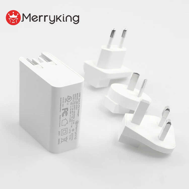 
NEW 65W PD GaN Wall Charger with Type C + QC 3.0 Port Quick Charger for Laptop Mobile Phone 