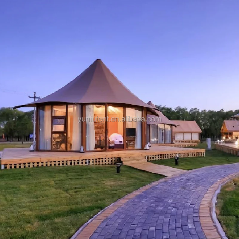 Открытый роскошный стеклянный отель Glamping Safari палатка с ванной комнатой для эко-курортного палаточного домика