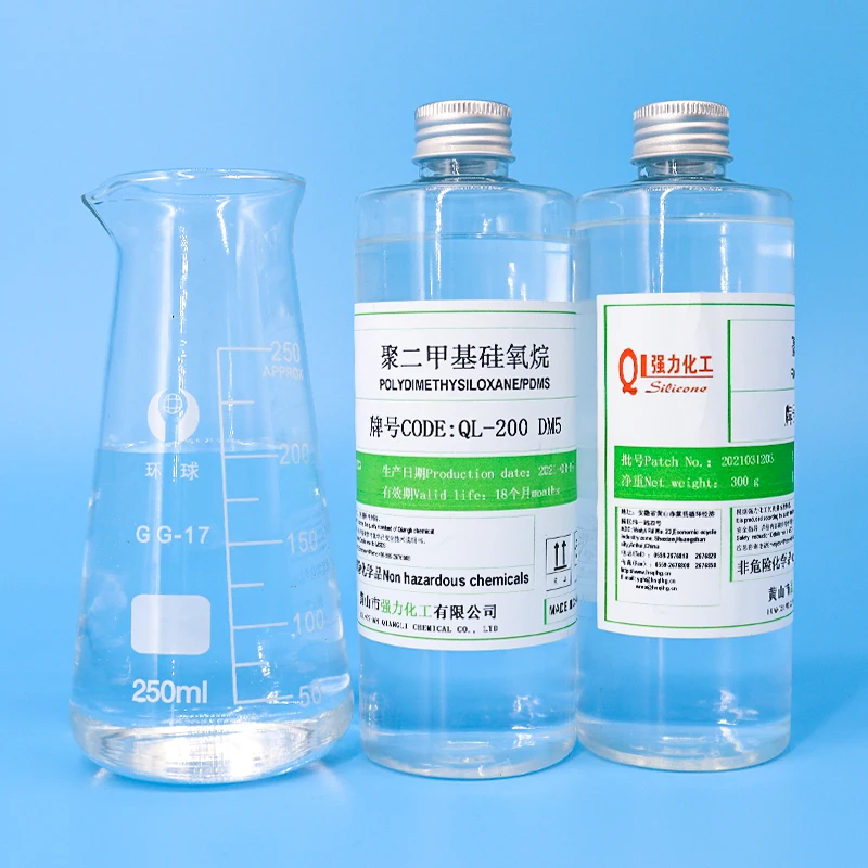 QL5  Dimethyl Silicone polydemethyl  silicone oil 5cst for  Liquid silica gel fluid and transformer oil