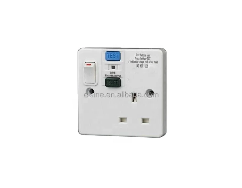 13A Single RCD switched socket 30mA &10mA RCD0130SPD