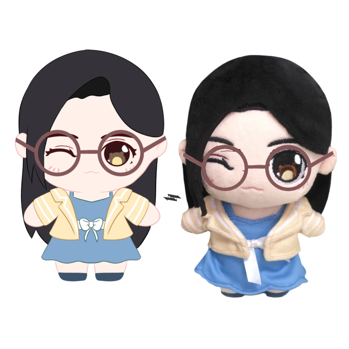 Manufacturer make custom 3d proofing prototype plush doll from drawing customized creation  idol cotton doll