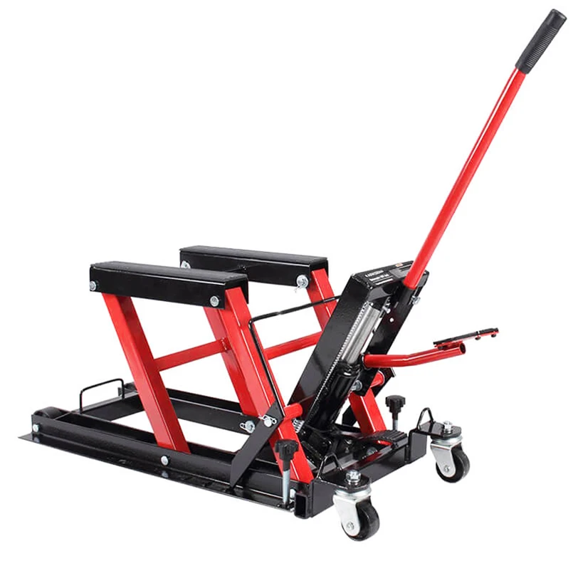 Factory direct Portable Motorcycle Jack Lifting 1500lbs Hydraulic Motorcycle ATV Lifting Jack Motor Vehicle Lifting Tool