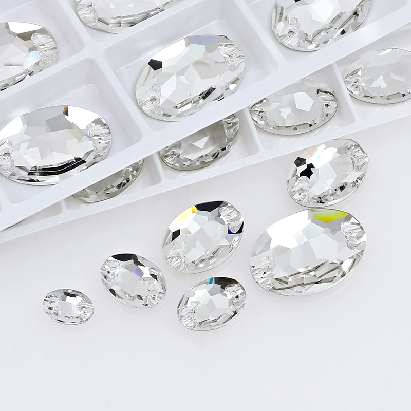 Разноразмерные кристаллы K5, 18*13 мм