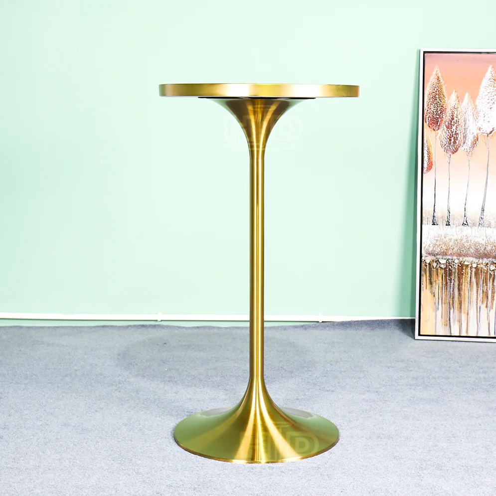Popular sale brushed brass bar height table legs