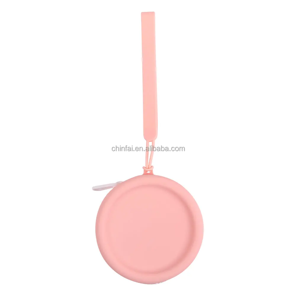 CHINFAI New Silicone Headphone Storage Box Earphone Cable Organizer Cute Coins Purse Case Bag for Home Travel Business Trip Use