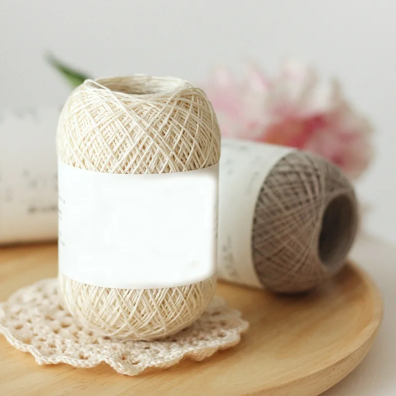 Wholesale 100% Yarn Dyed Linen Crochet Thick for Knitting Summer