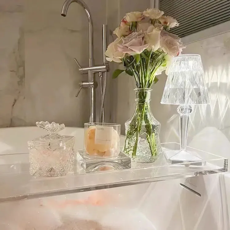 Bathroom Bathtub Acrylic Storage Rack Hotel Bath Storage Rack Multifunctional Fish Cylinder Rack