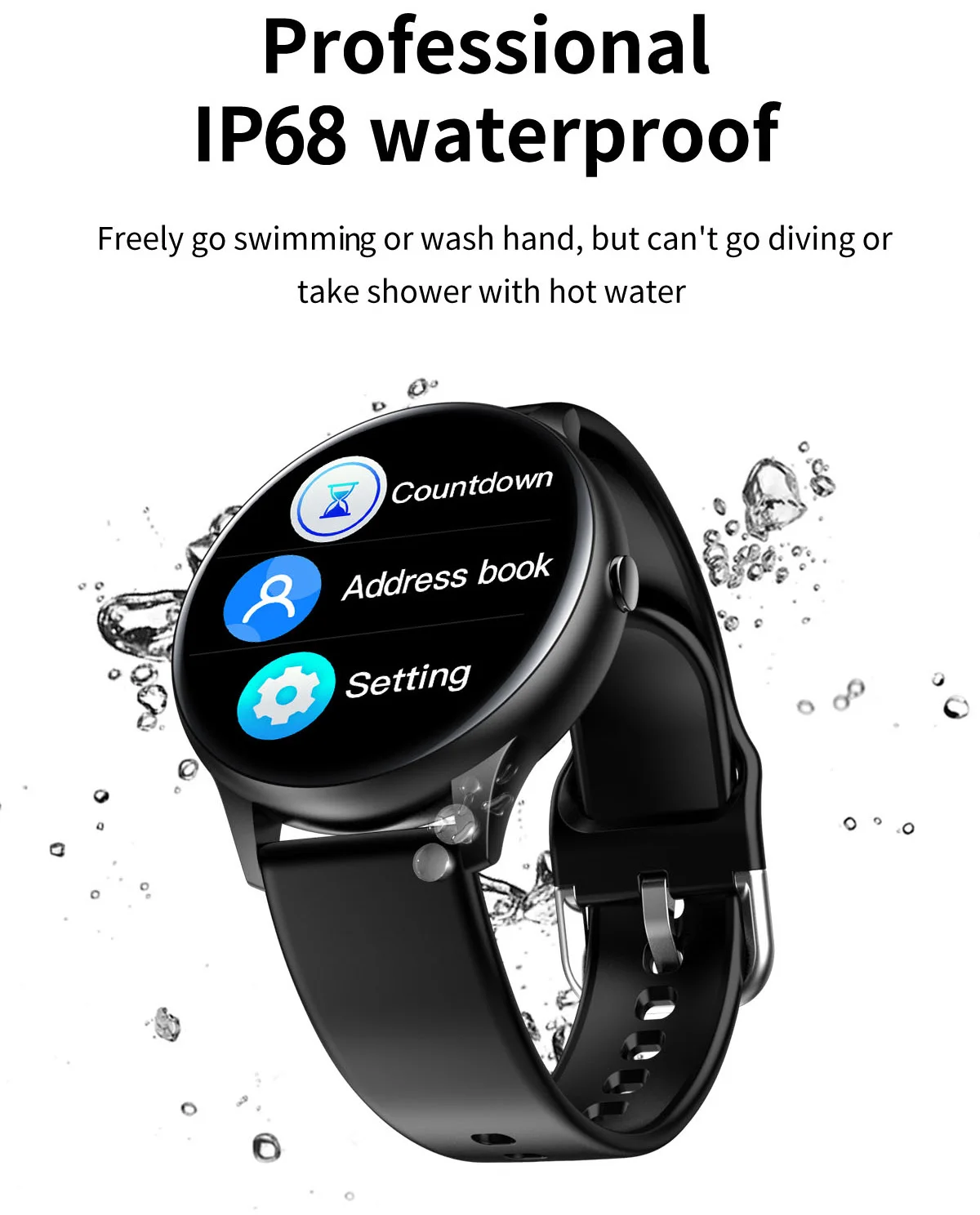 Женские Смарт-часы K21 с монитором температуры и сна, умные часы с пультом ДУ и камерой