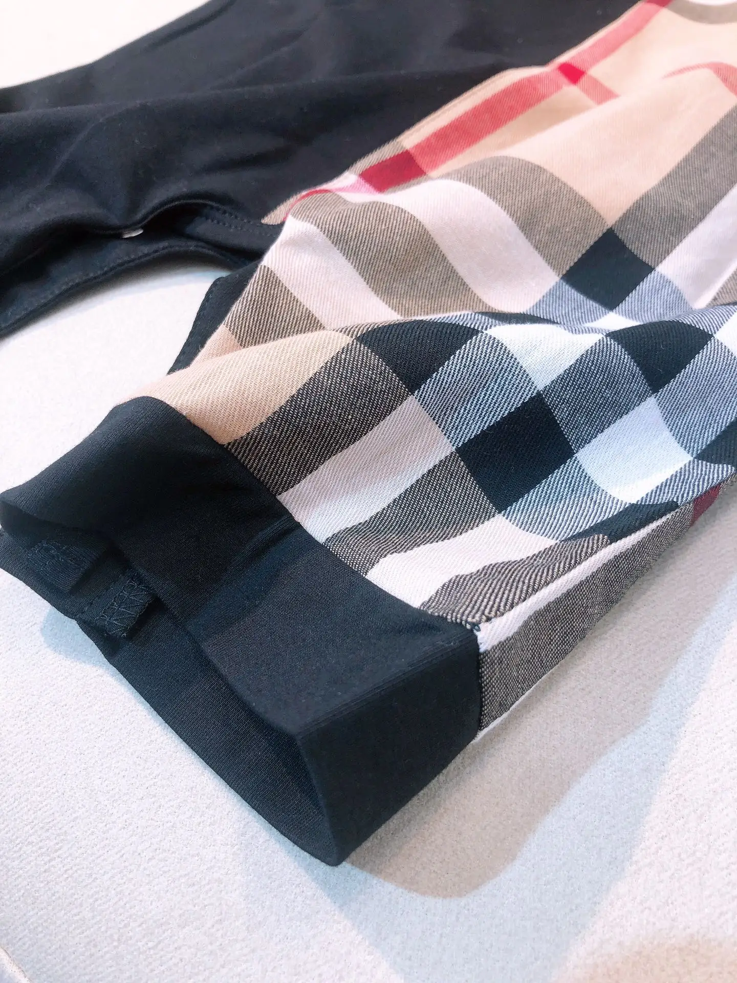 RUNTEN  Luxury brand Designer Summer Black and White Baby Boys 100% cotton plaid tights Girls Baby Jumpsuit Shorts Baby Clothes