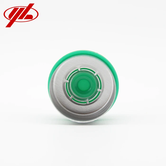 High Quality 13mm Green Unsmooth Plain Crimp Top Cap Aluminum Plastic Flip Top Cap for Sale