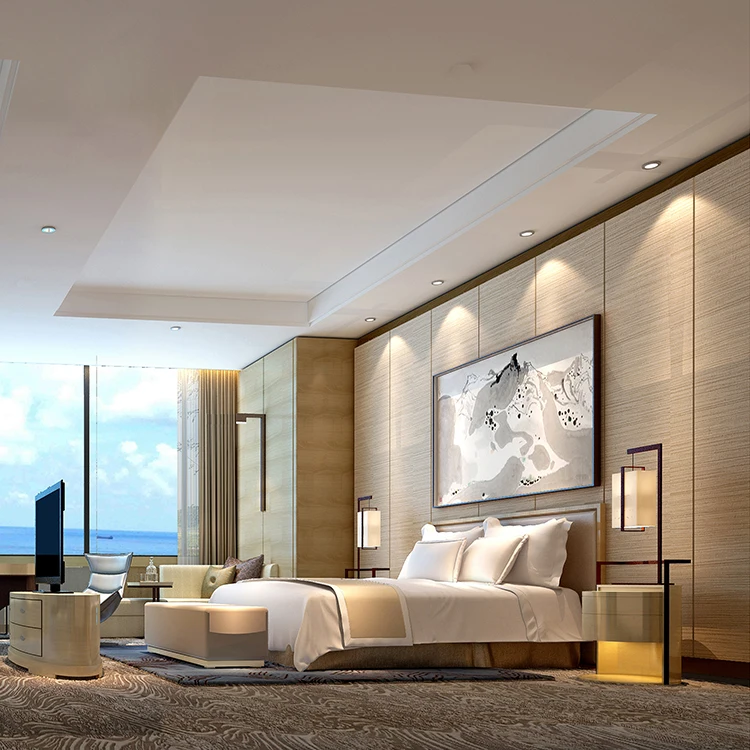 Interior new customized design hotel bed room furniture