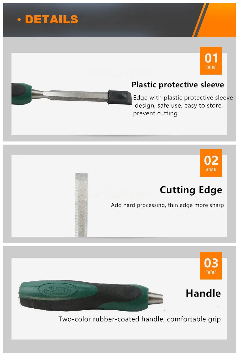 High Quality Flat Chisel High Quality Round Shank Round Collar Pneumatic Hammer Point Chisel Flat 