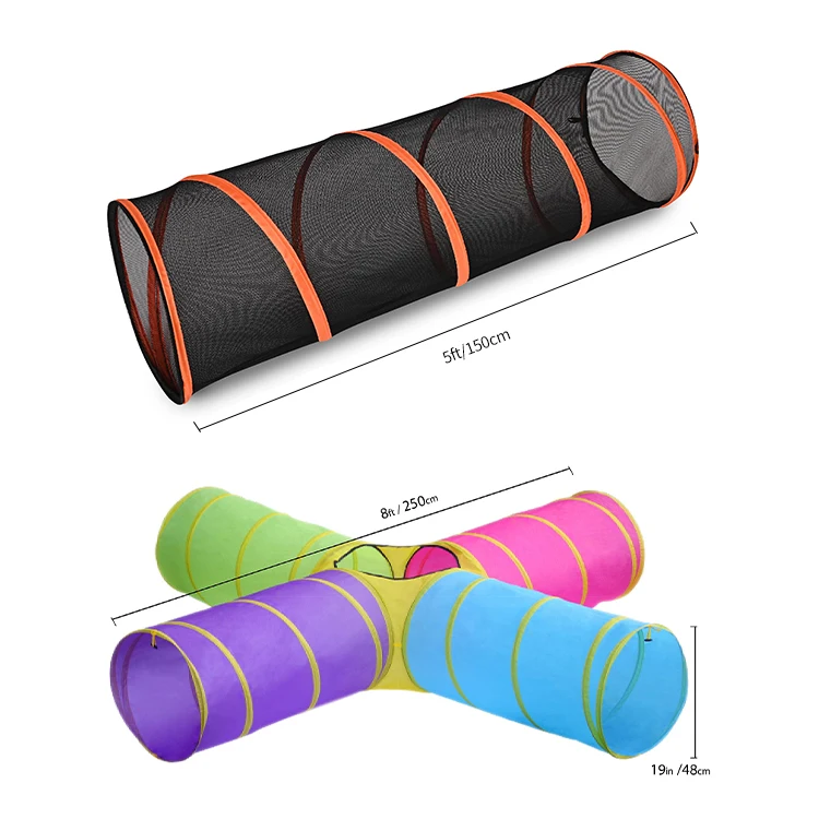 Crawling Kids Indoor Outdoor Pop Up Play Tent Foldable Into Carrying Bag Hamster Accessories Kids Plastic Caterpillar Tunnel Toy