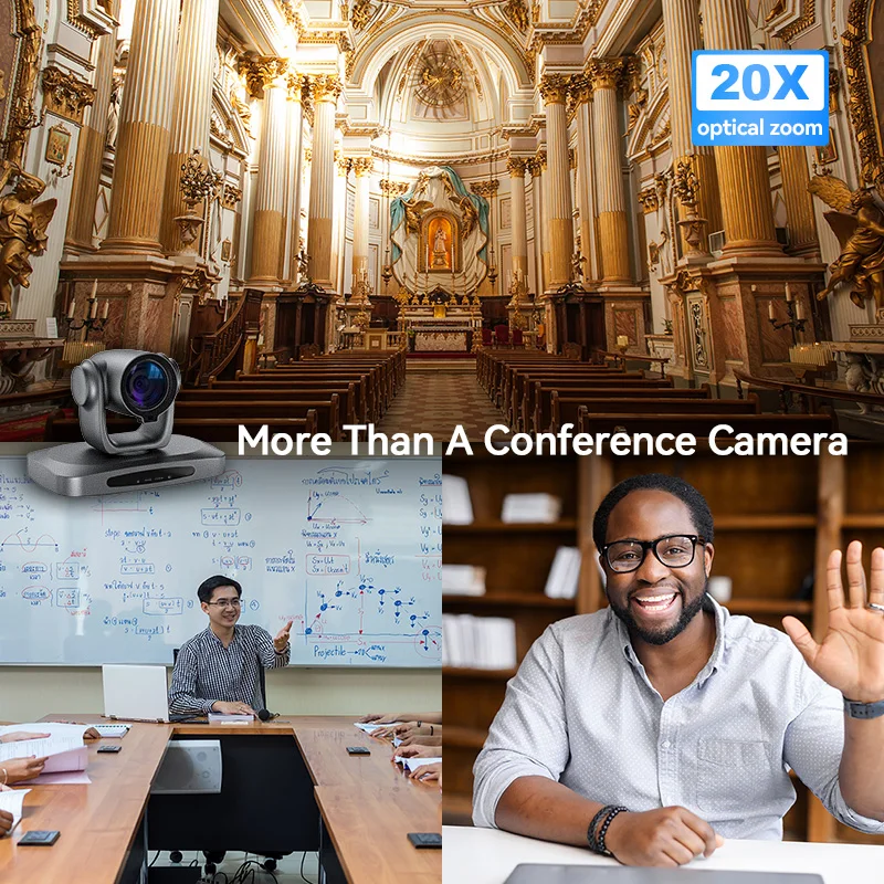 2024 professional PTZ camera H5 21x optical zoom USB/HD-MI Live Streaming Camera for church/Worship Events Services