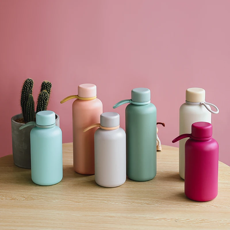 New Arrival 350 ML 500 ML Silicone Drinking Bottle 100% Leak Proof BPA Free Water Bottle with Lid for Kids