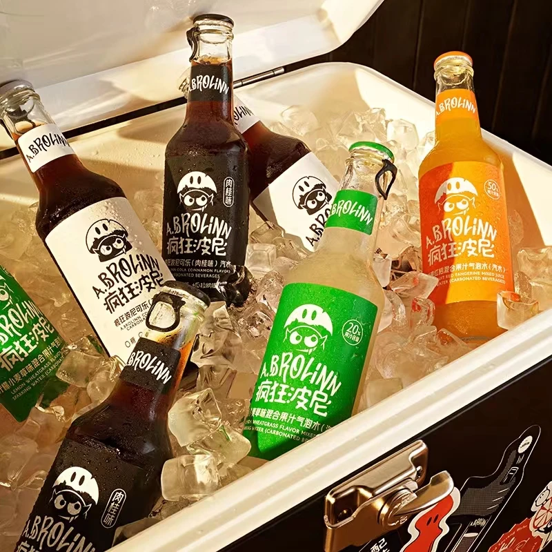 hot sale China Beverages 275 ml Sparkling Water Bottled Soda Drink