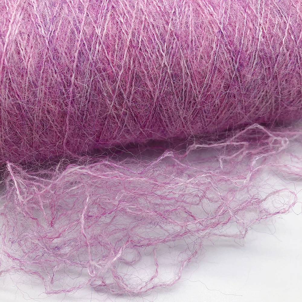 8.5s/1 -  35%alpaca 19%wool 40%nylon 6%spandex blended fancy melange yarn blanket cardigans for knitting weaving crocheting hand