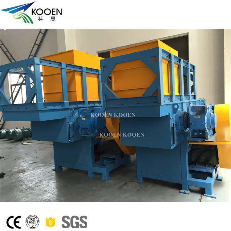 Good Price 3000KG Plastic Waste Wood Pellet Metal Strap Double Shaft Shredder Machine
