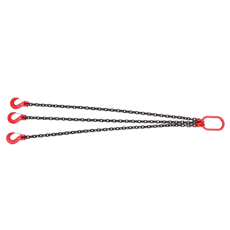 High Strength Alloy Steel G80 LS3 Three Legs Lifting  Chain Lifting Sling